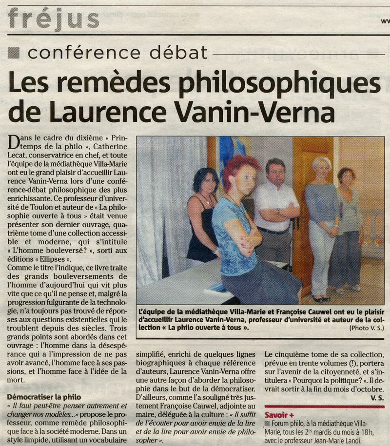 Conférence Laurence VANIN VERNA